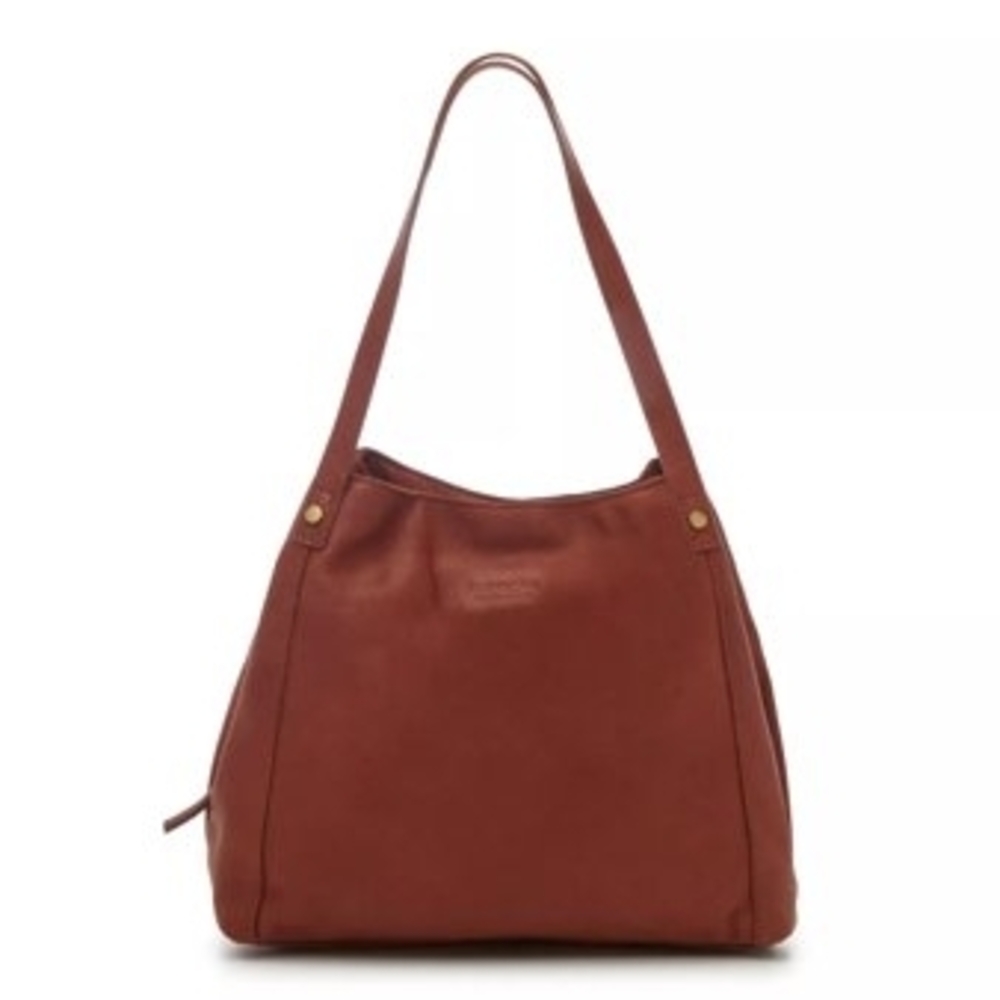 Chic Tan Leather Shoulder Bag - Picture 2 of 13